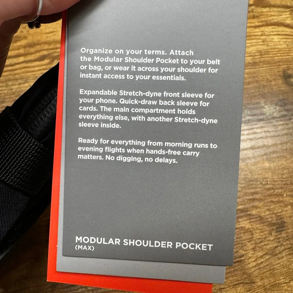NEW Alpaka Modular Shoulder Pocket Max Black Axoflux 400D Nylon Pouch
